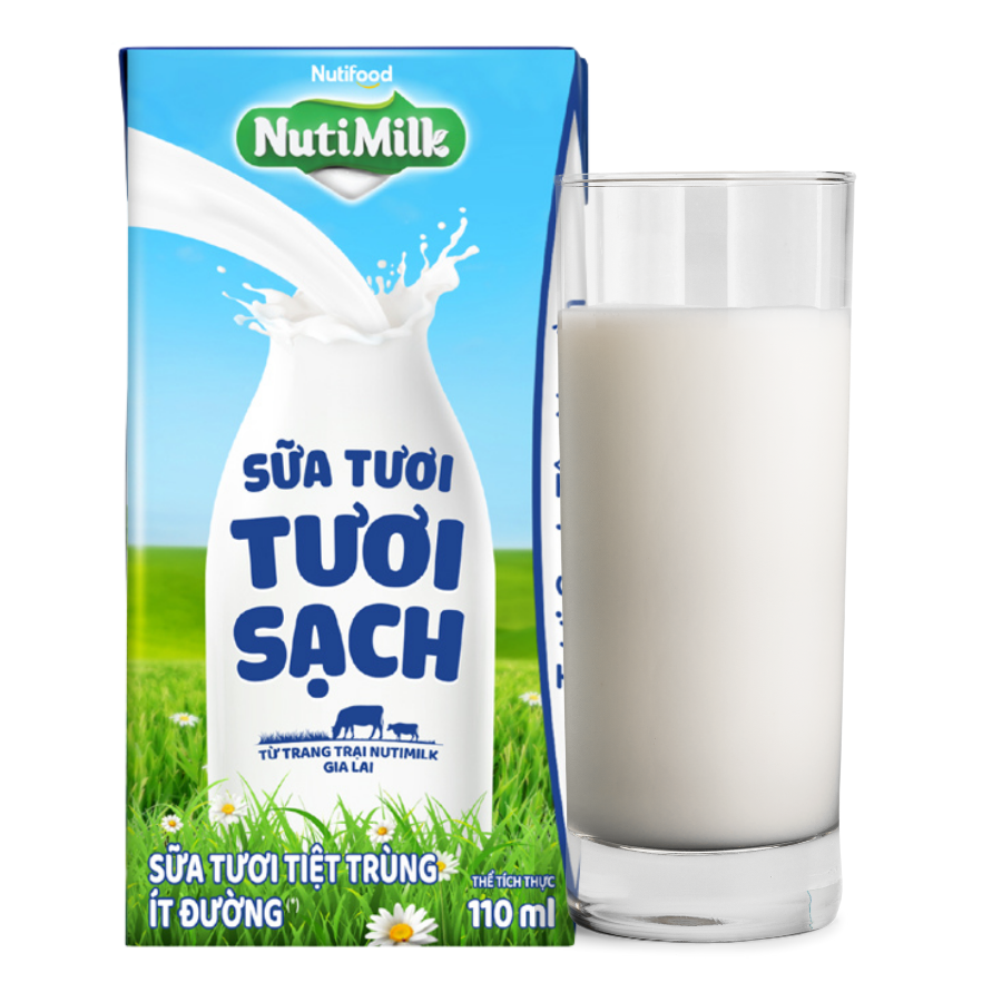 STTT Nutimilk ít đường 110ml*4 0